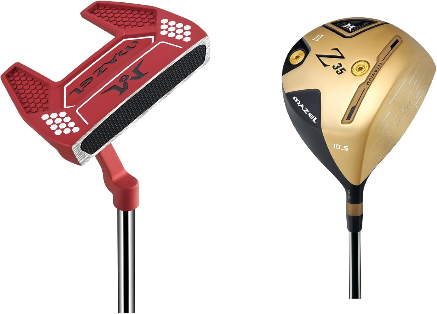 MAZEL Golf Putter & Golf Driver,Bundle of 2