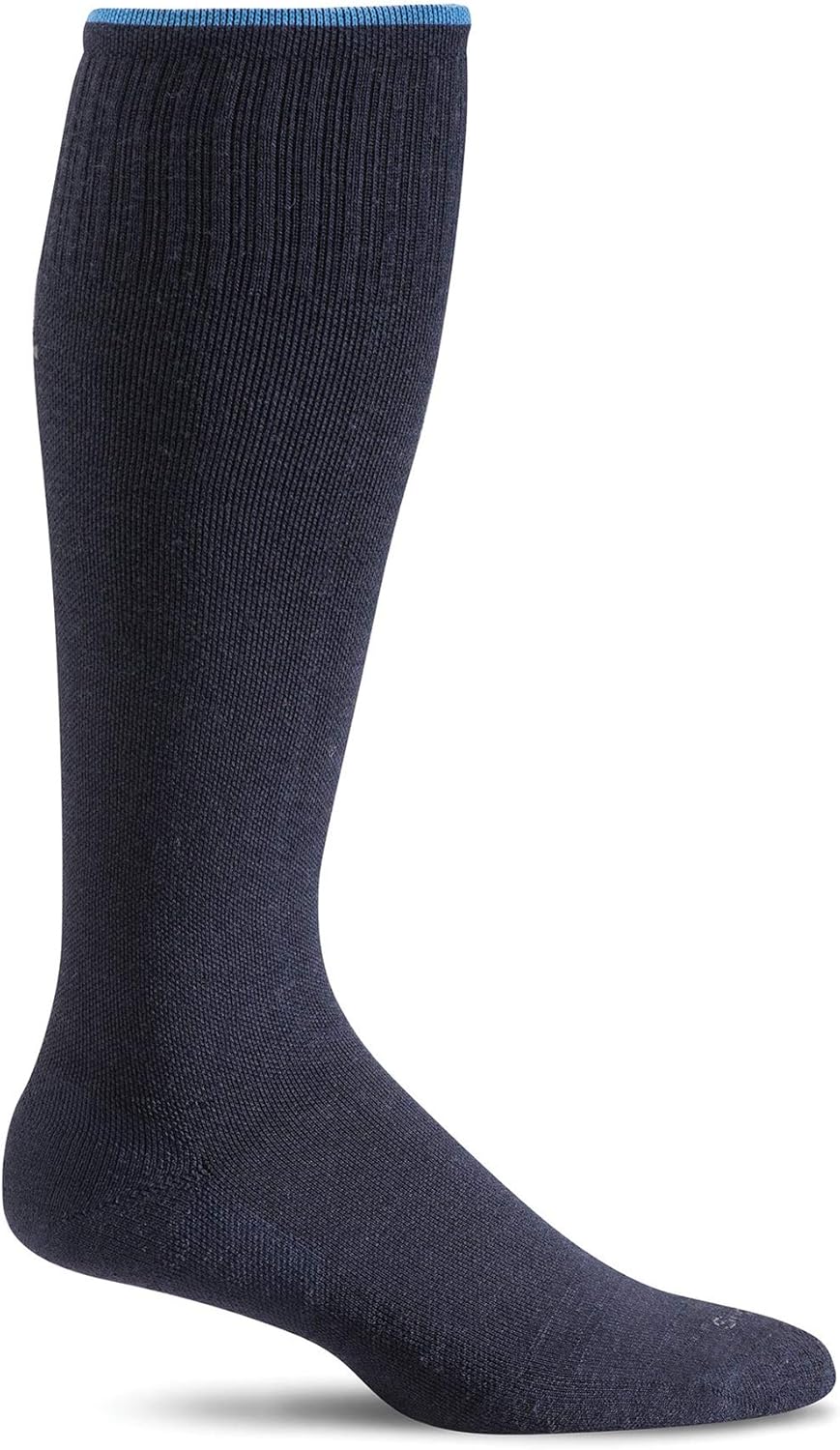 Sockwell Women's Circulator Graduated Compression Socks, Small/Medium (4-7.5) Navy Solid