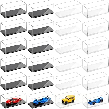 36 Pcs Acrylic Toy Car Display Case, 1/64 Scale Car Storage Box