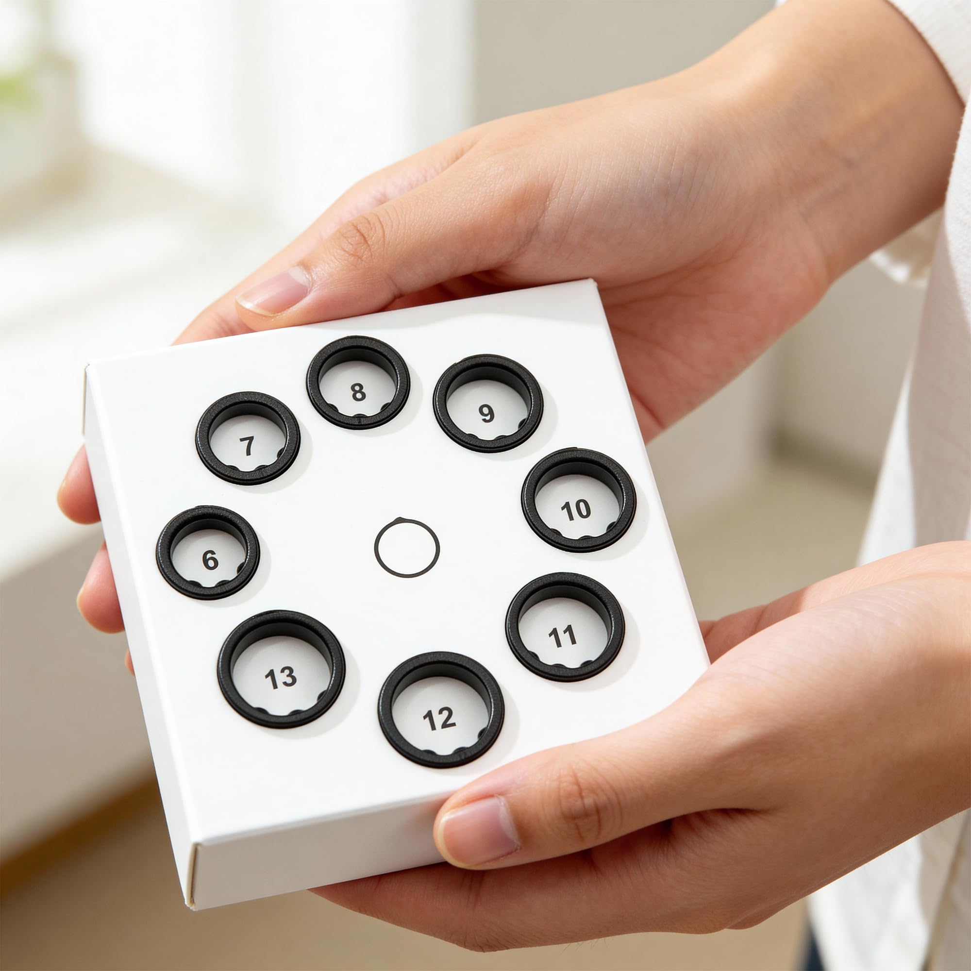 FITTR HART X2 Smart Ring Sizing Kit – Conferma la dimensione prima dell'acquisto – Scegli tra 8 misure