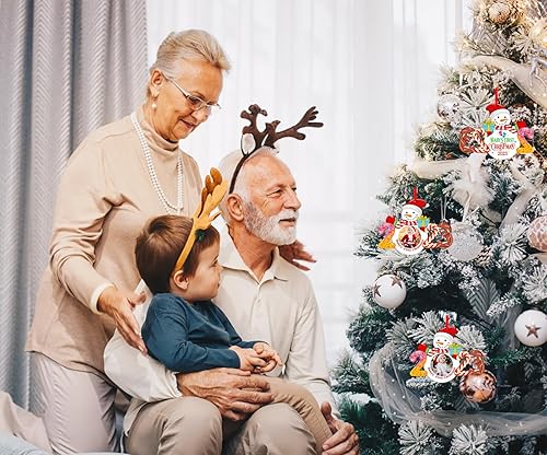 Miniatura 3 de WhstSign - Marco de fotos para la primera Navidad, adornos para árbol de Navidad, para bebé, niño, niña, primera Navidad, regalos para padres recién
