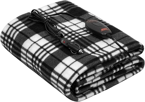 Miniatura 1 de Manta eléctrica, manta eléctrica Sojoy, de 40 x 60 pulgadas, 3 niveles de calentamiento rápido, 30, 45 y 60 minutos, con desconexión automática, con