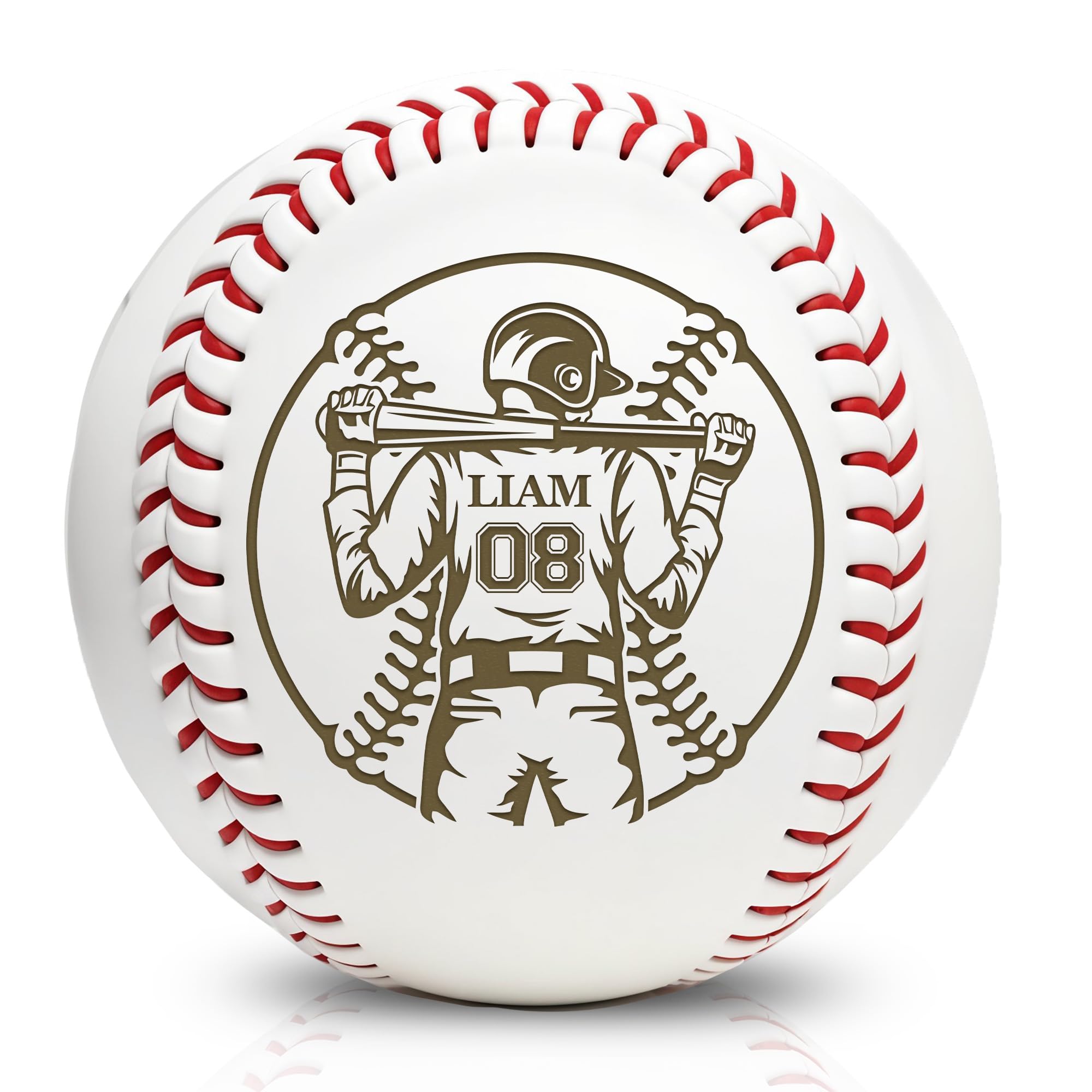 Personalized Baseball Ball with Custom Name, Engraved Ball, Personalized Baseball Gifts for Team, Coach, Player, Senior, Custom Award Trophy, Engraved Gift Thank You Coach
