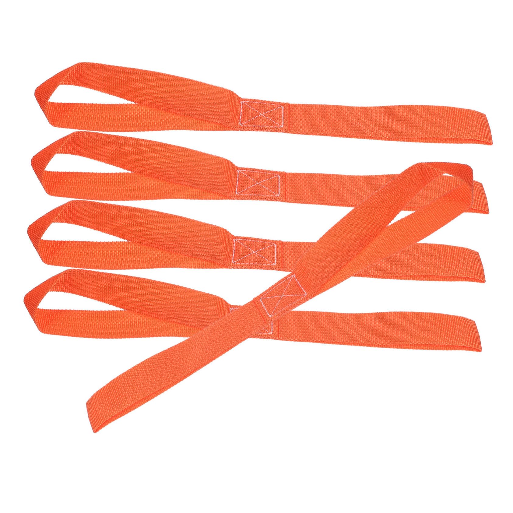 Garneck 4Pcs Heavy Duty Tie Down Straps with Loops Skid Resistant Binding Straps for Motorcycles Scooters Bikes and Lawn Equipment Compact Durable and Convenient Cargo Random Color