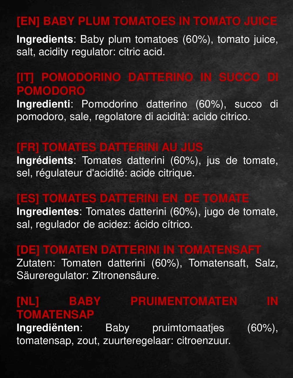 Coppola Datterini, Tomates Datterini 400g (Caja de 12)