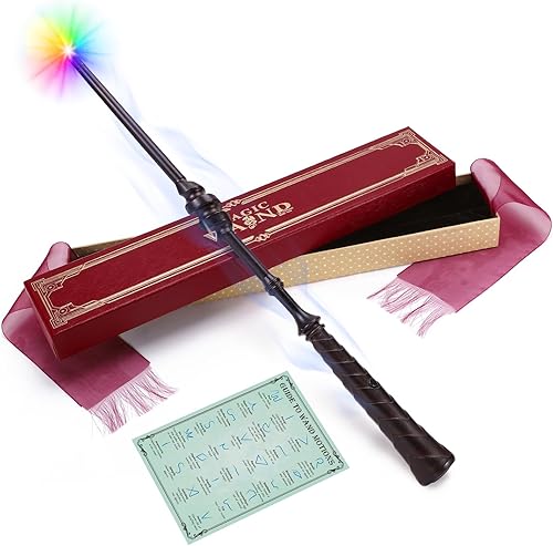 ShinySong Varita de mago recargable con iluminación degradada, varita mágica iluminadora para niños, fiesta de Navidad, cosplay, hélice
