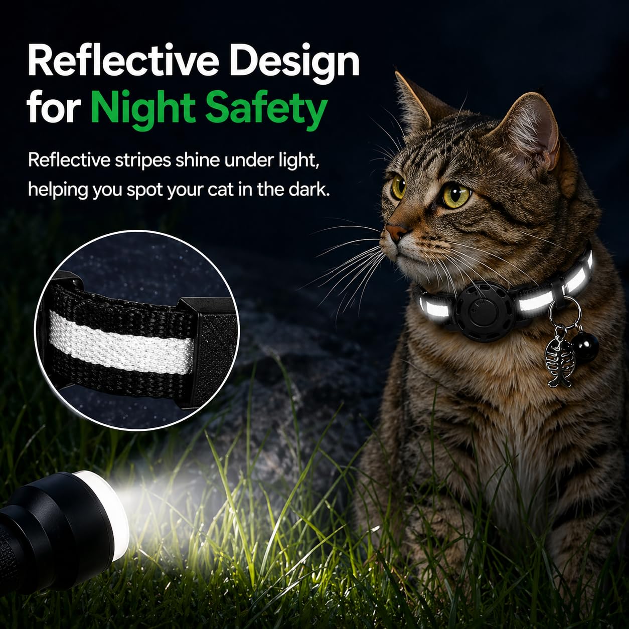 GPS Collar for Cats (Android Only) Smart tag,Pet Tracker,Waterproof Compatible with Google Find My,No Monthly Fee,Tracking Solution Smart Collar for Pet Safety,Small Large Cats (GPS Tracker for cat) - image 5