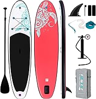 Vista 7 de FunWater Inflatable Stand Up Paddle Board with Premium SUP Paddleboard Accessories, Anti-Slip EVA Deck, 11'6''/11'/10'6'' Paddle Boards for Adults &