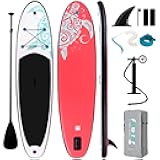 Inflatable Stand Up Paddle Board with Premium SUP Paddleboard Accessories, Anti-Slip EVA Deck, 11'/10'6'' Paddle Boards for Adults & Youth of All Skill Levels