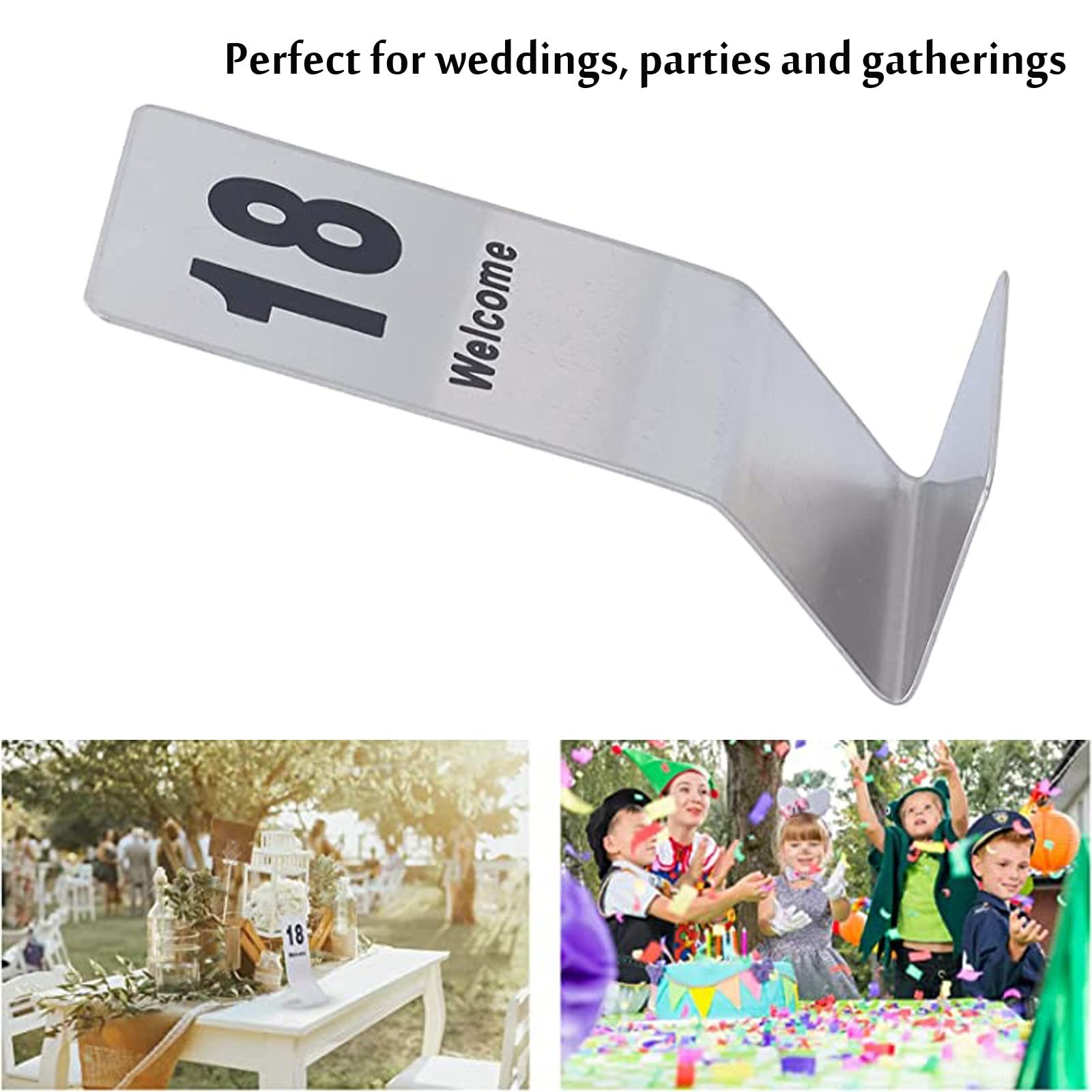 Señalización Digital, Etiquetas con números de Metal, Tarjetas Mesa número 1 a 25/50, se Pueden Utilizar ampliamente en restaurantes, Bares, Fiestas y Bodas(25pcs)