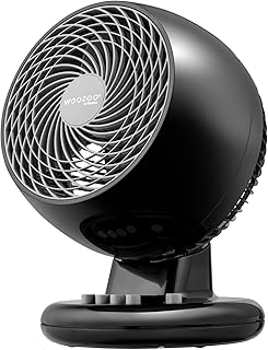 Iris Ohyama Woozoo, Quiet Table Fan, Powerful & Portable, 23 m², Range 12 m, Oscillation, Vertical Tilt, Bedroom – Woozoo …