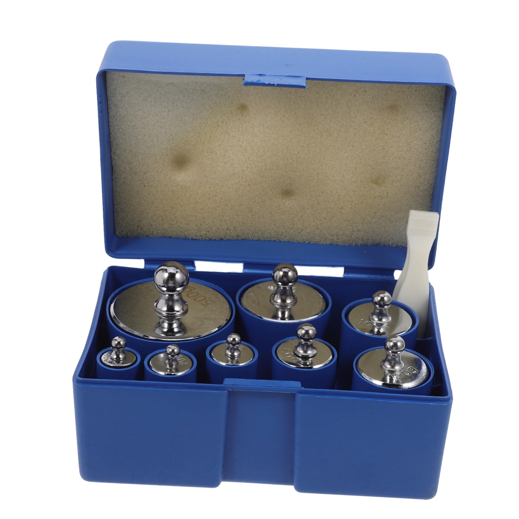 M2 Standard Kalibriergewicht Satz 1000g aus Stahl, Silber