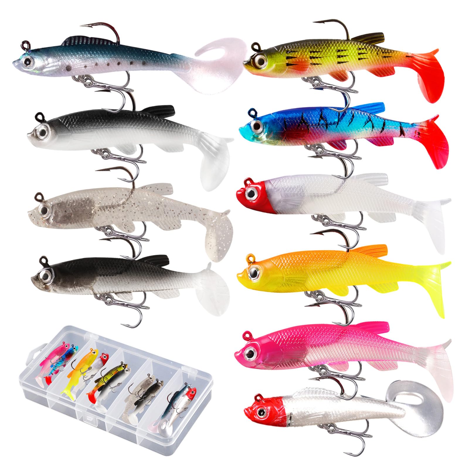 Peche Brochet 3 Pièces Leurres Articulés Pêche, Leurre Peche Carnassier, Leurres De Peche Carnassiers