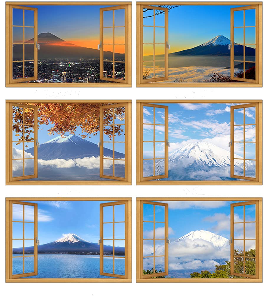 Amazon.co.jp: Q'foo ウォールステッカー 窓 風景 偽窓ステッカー