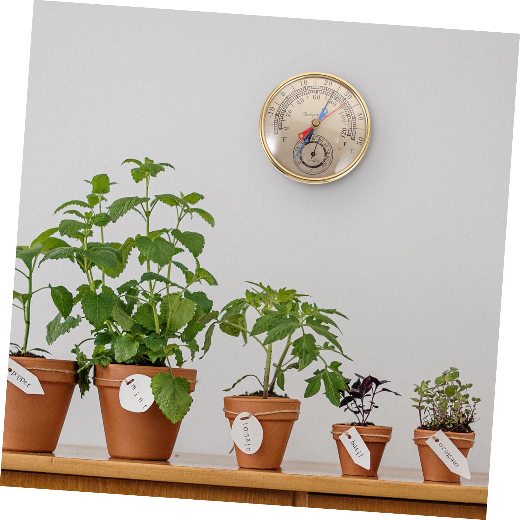 Kisangel 4 Pièces Thermohygromètre Thermomètre Maximum Et Minimum Hygromètre Horloges De Jardin Extérieures Étanches Météo Hygromètre De Température Thermomètres De Plein Air Un Verre