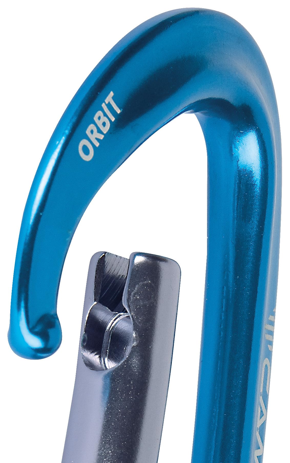 CAMP Unisex's Orbit, wygięty karabińczyk, jasnoniebieski/tytan, jeden rozmiar