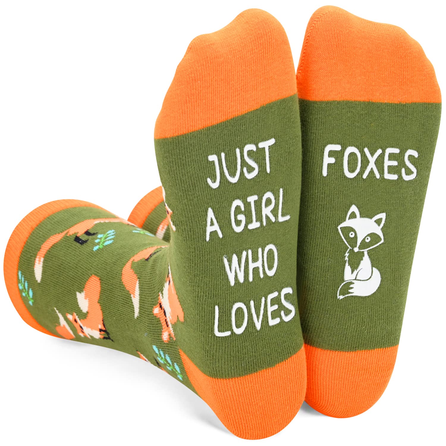 Zmart Funny Socks for Women - Red Panda Fox Gifts, Hedgehog Socks, Stocking Stuffers for Teens