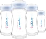 Maymom Wide-Mouth Milk Storage Collection Bottle with SureSeal Sealing Disk; Compatible with Spectra/Motif Luna/Ameda MYA/Bellababy Pumps. Can Replace Spectra S1 S2 Bottles, 6 pc (4.7Oz/140mL, 6pc)