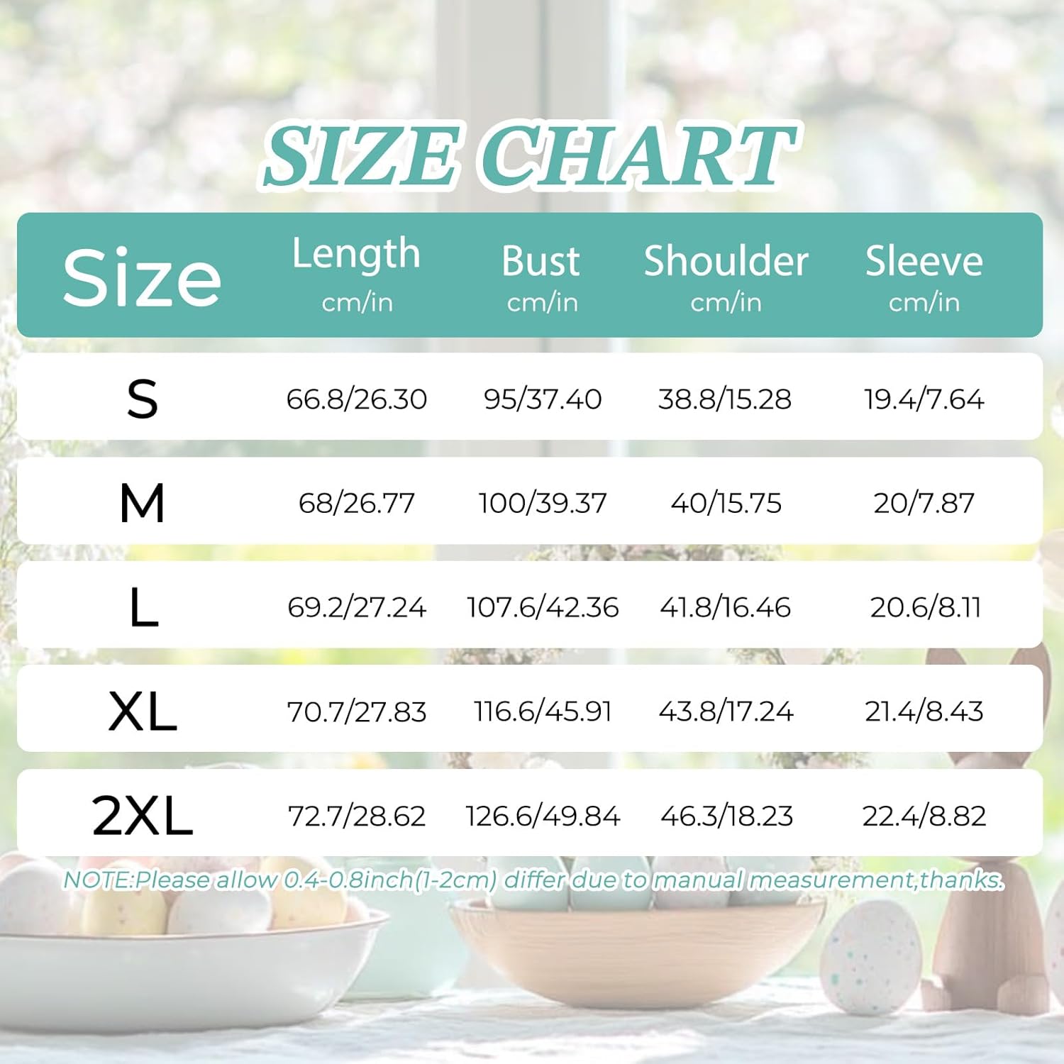 Easter Bunny Shirt for Women - Cute Graphic Tee with Bunny Easter Eggs, Funny Casual T-Shirt for Spring Tops - Image 4