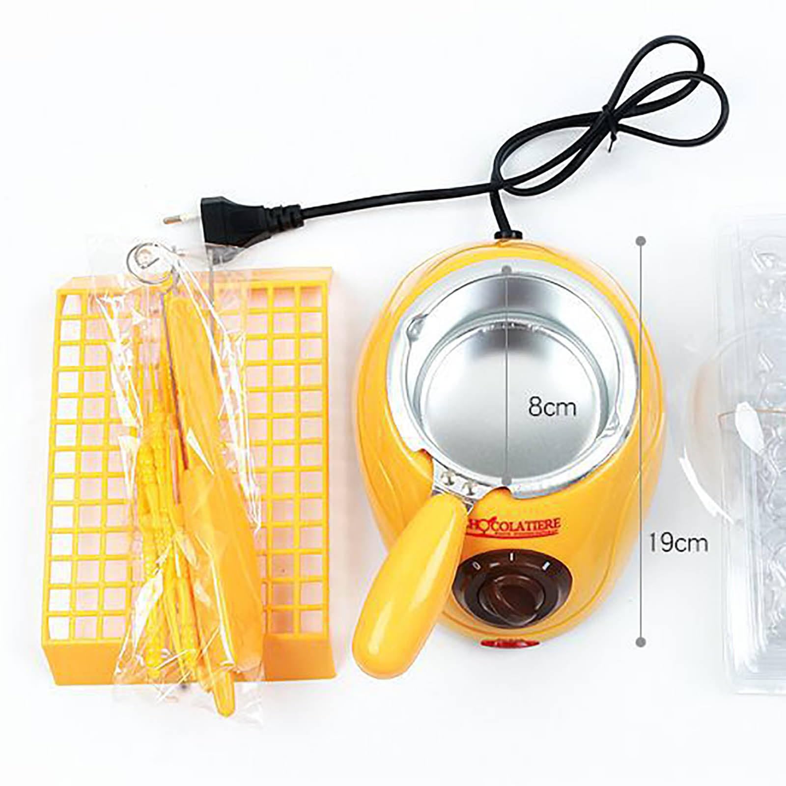 Fondoir à chocolat 20 W, tempéreuse à chocolat professionnelle, outil de fabrication de chocolat, convient pour le chocolat au lait, le fromage, le beurre et les bonbons