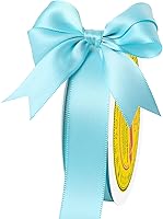 Vista 305 de Cinta de satén plateada de doble cara de 1-1/2 pulgadas x 50 yardas, cinta plateada de poliéster para envolver regalos, muy adecuada para bodas