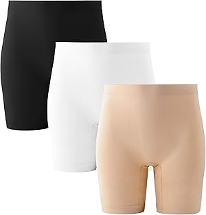 INNERSY Radlerhose Damen Kurz Hose Unter Kleid Rock Anti Scheuern Kurze Leggings Sommer 3er Pack