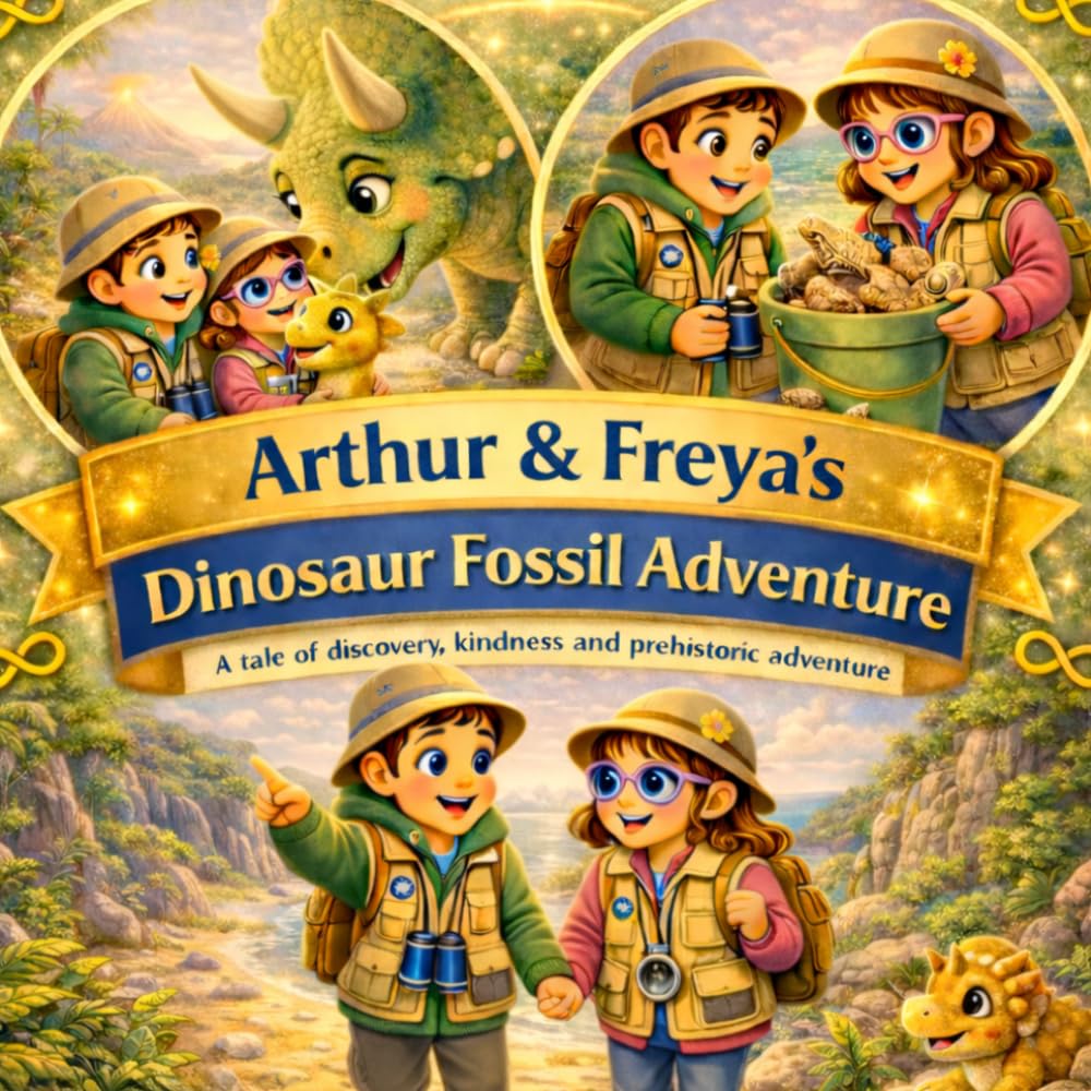 Arthur and Freya's Dinosaur Fossil Adventures: A tale of discovery, kindness and prehistoric adventures (Arthur and Freya's Adventures)