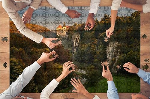 Miniatura 2 de Rompecabezas de madera de 1000 piezas Pieskowa Skala Castillo rompecabezas para niños o adultos Juguetes educativos Juego de descompresión