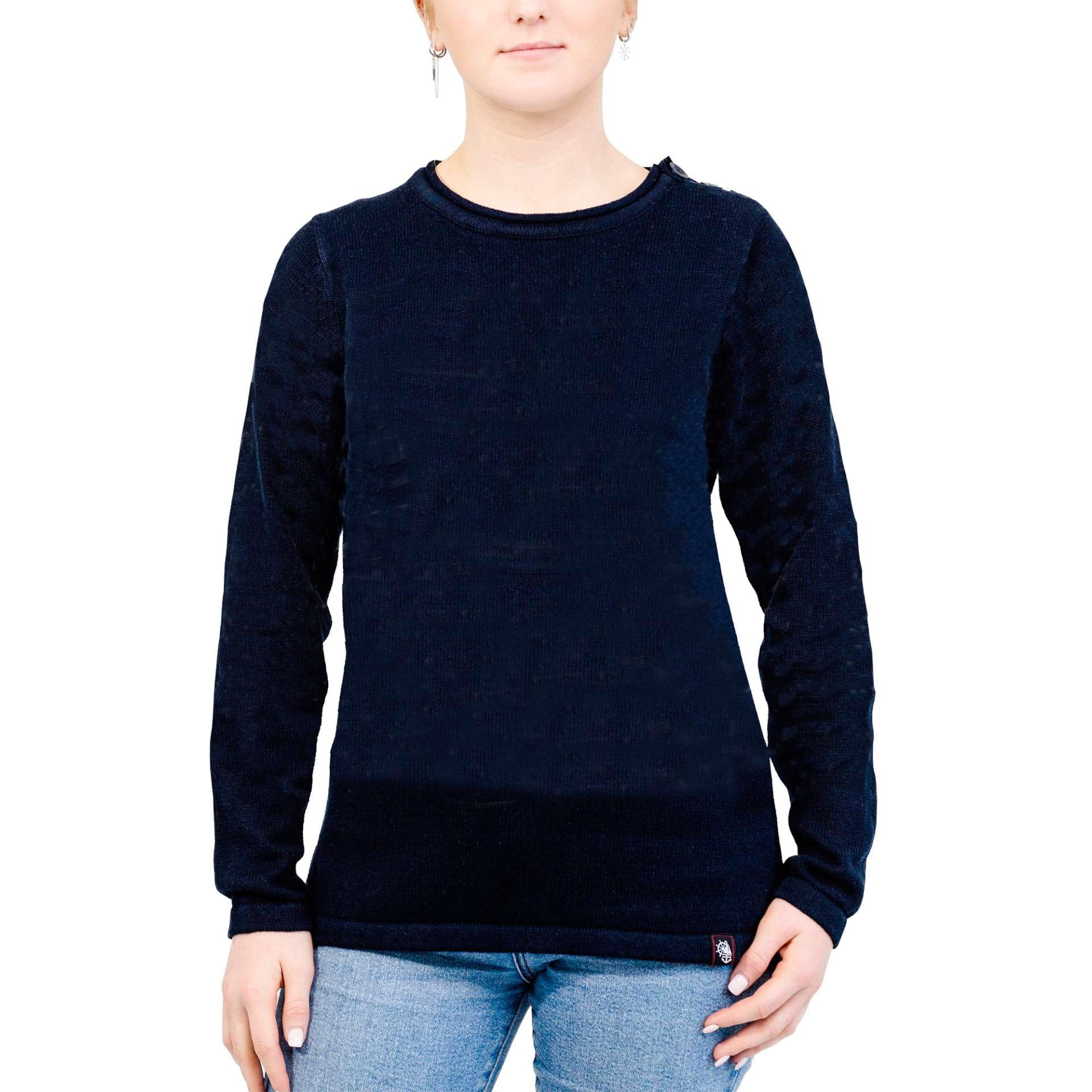 Breizh Ocean - Maglia Donna - Maglia a Righe Blu Navy - BINIC - XS a 3XL