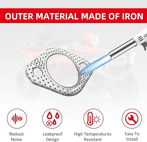 Miniatura 4 de Junta de silenciador de escape Kit de reconstrucción de resorte para Polaris 01-14 Sportsman 400 450 500 Ranger 400 425 500 Scrambler 500 Hawkeye