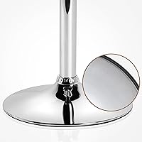 Vista 8 de Yaheetech - Juego de 2 taburetes de bar, taburetes giratorios ajustables de cuero de PU, taburetes modernos de altura de mostrador con respaldo