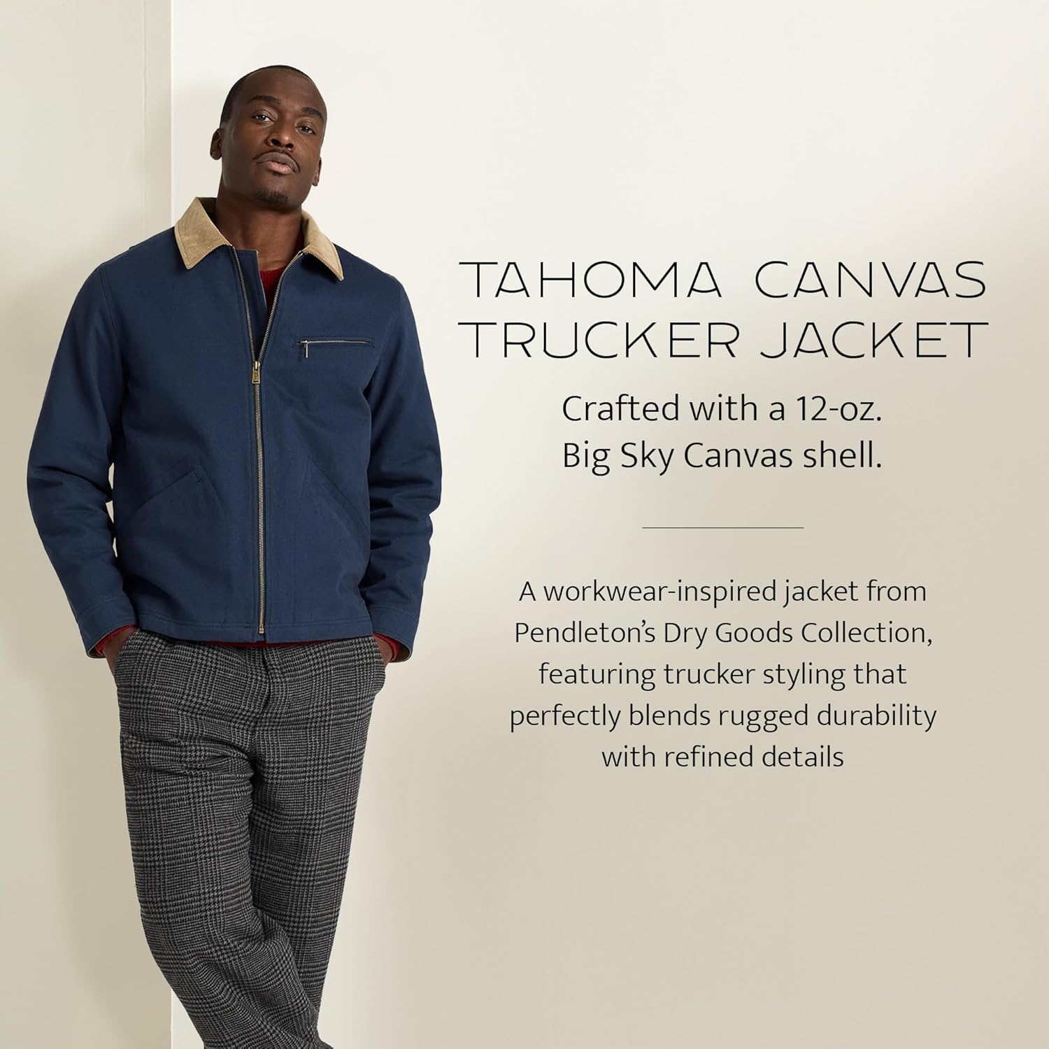 Pendleton Tahoma Men’s Trucker Jacket in Big Sky Canvas