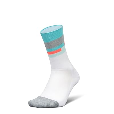 Feetures Elite Light Cushion Mini Crew Crew Cut Socks Shoes Aquatic White