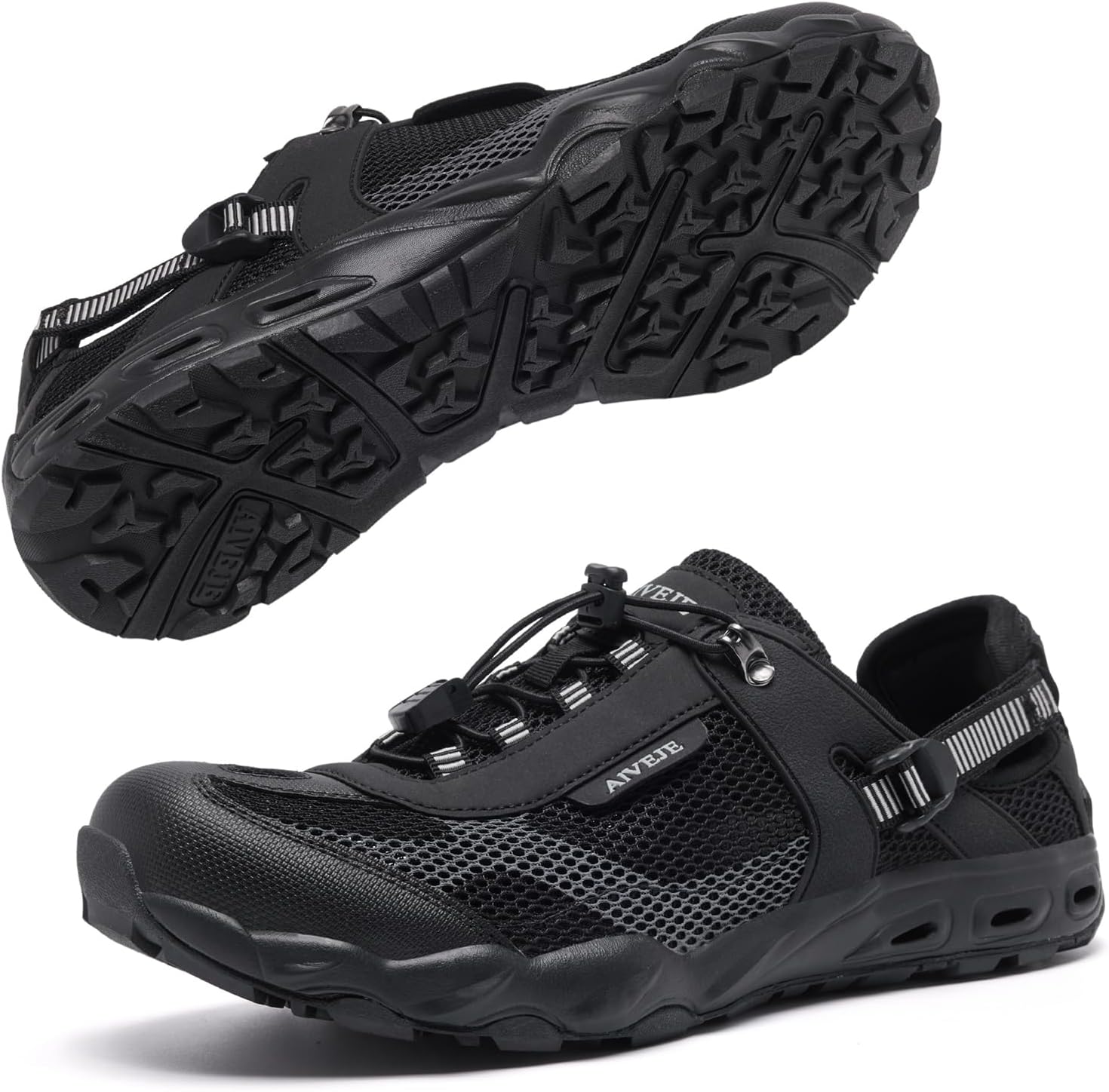 Men’s Amphibious Water Shoes - Summer Hiking Athletic Water Sandals Closed Toe Aqua Sneakers