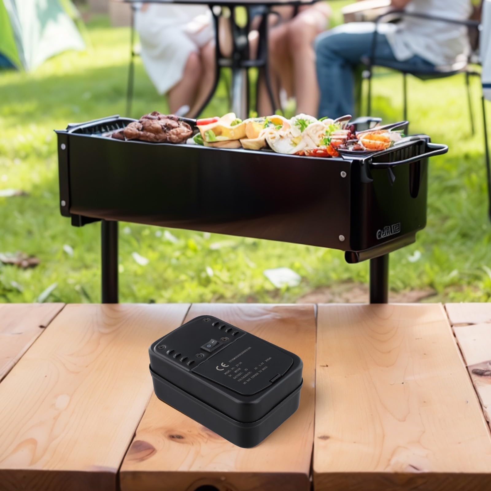 Silnik elektryczny zasilany akumulatorem do pieca do pizzy, tarasu, grilla, silnika obrotowego