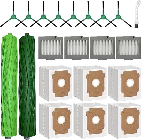 Accesorios de repuesto para irobot Roomba i1 i7 i7 i3 i4 i6 i8 J7 Plus I y J Plus Series incluye 4 cepillos de rodillo 4 filtros y 4 cepillos