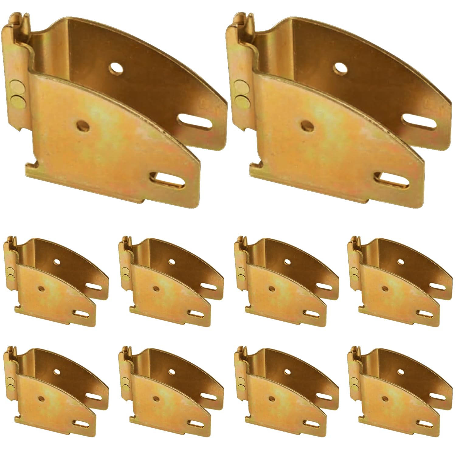 DC Cargo Mall 10Pk E-Track Wood Beam End Socket Shelf Bracket w/ E Track Spring Fitting, Truck, Trailer, Van, RV, Cargo Tie-Down Systems, ETrack Tiedown for Custom Load Bar, Handmade Cabinet & Shelves