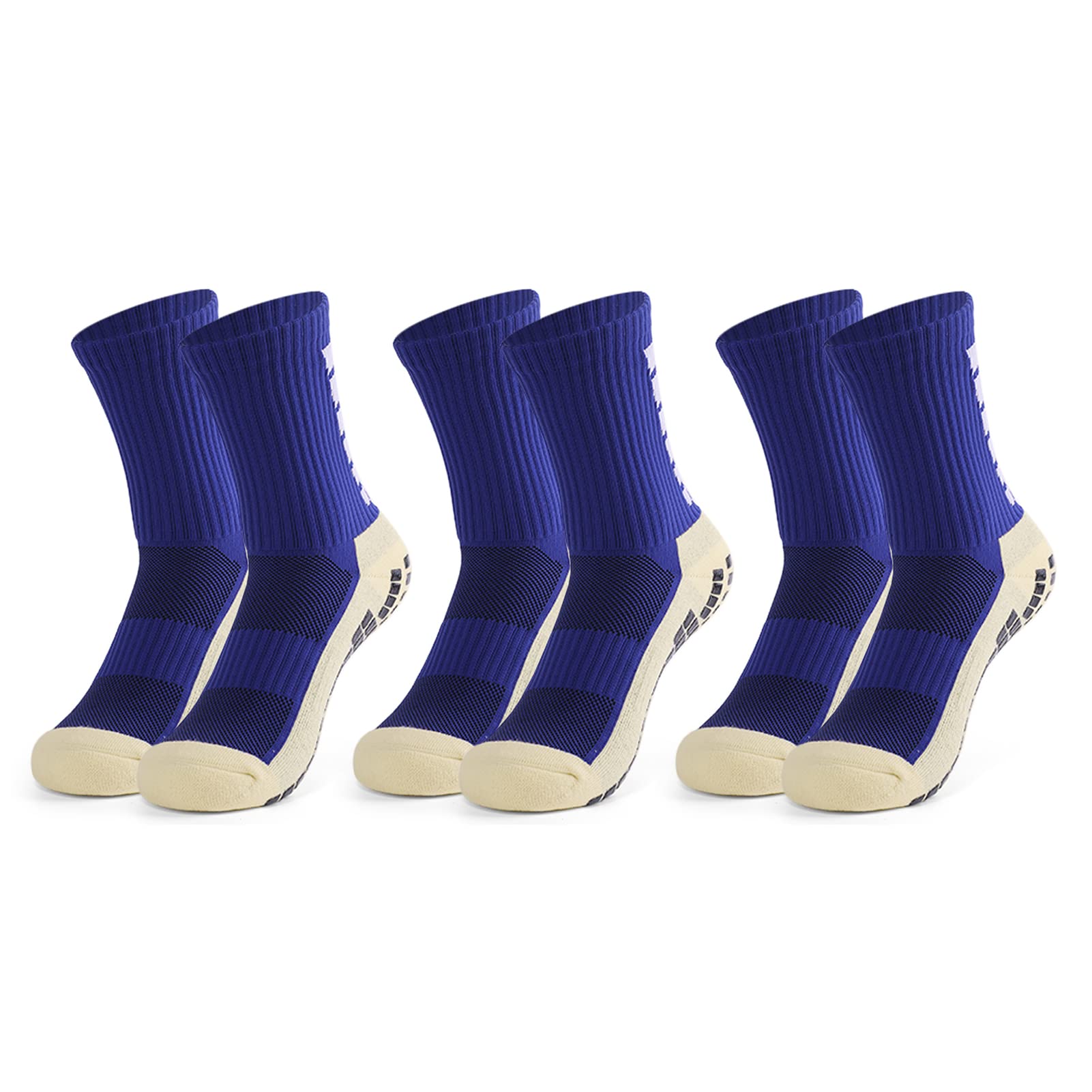 Calze da calcio antiscivolo da uomo Calze da ginnastica a compressione per basket Calcio Pallavolo Corsa Trekking Escursionismo