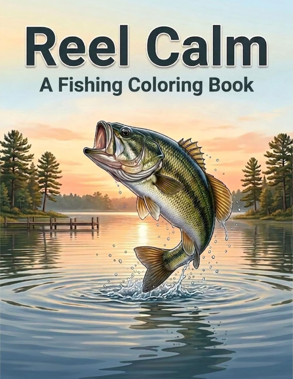 Reel Calm: A Fishing Coloring Book for Adults with 40 Detailed Fish to Color Plus a Fun Fact on Every Page, a Relaxing Gift for Anglers, Dads, and Outdoor Lovers