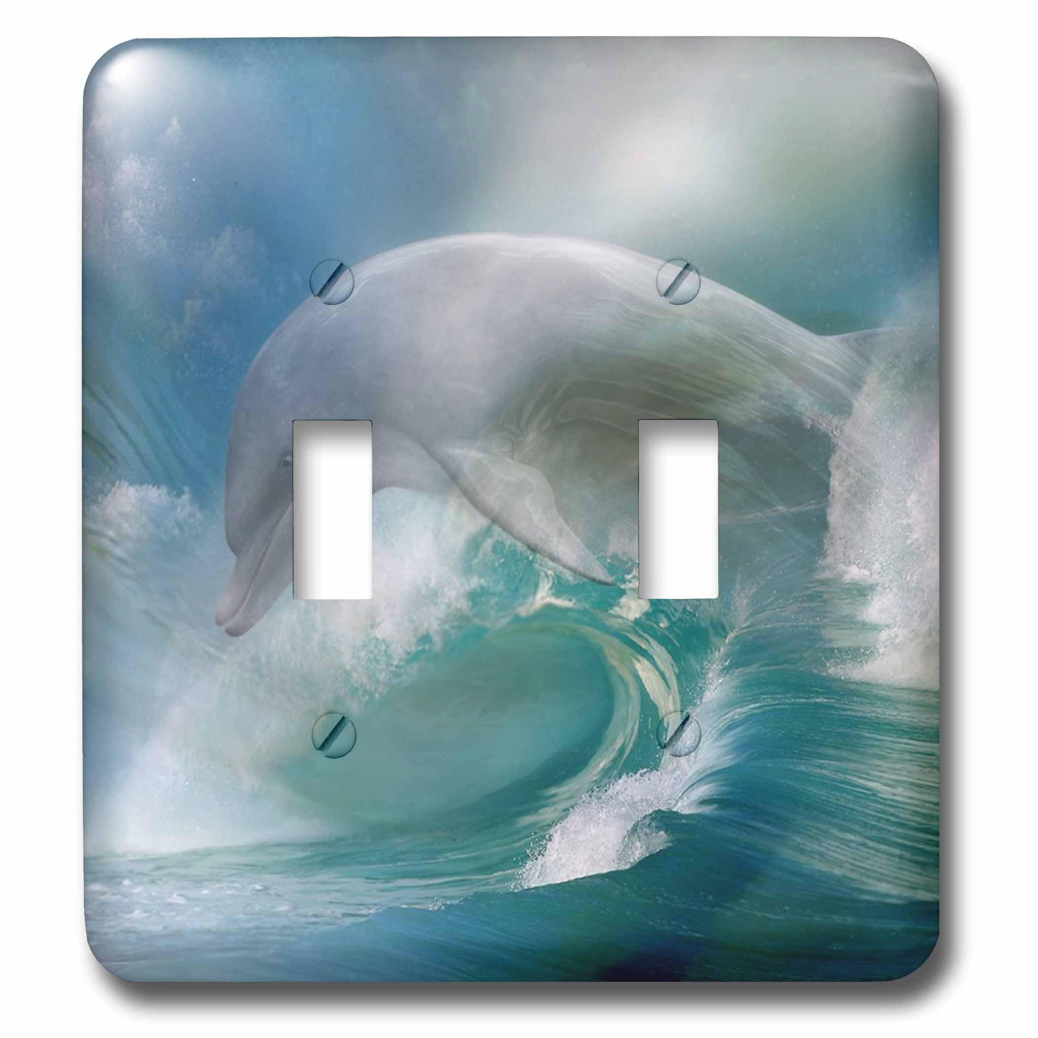 Interrupteur dauphin pour remplacer une plaque murale standard et personnaliser une chambre d'enfant