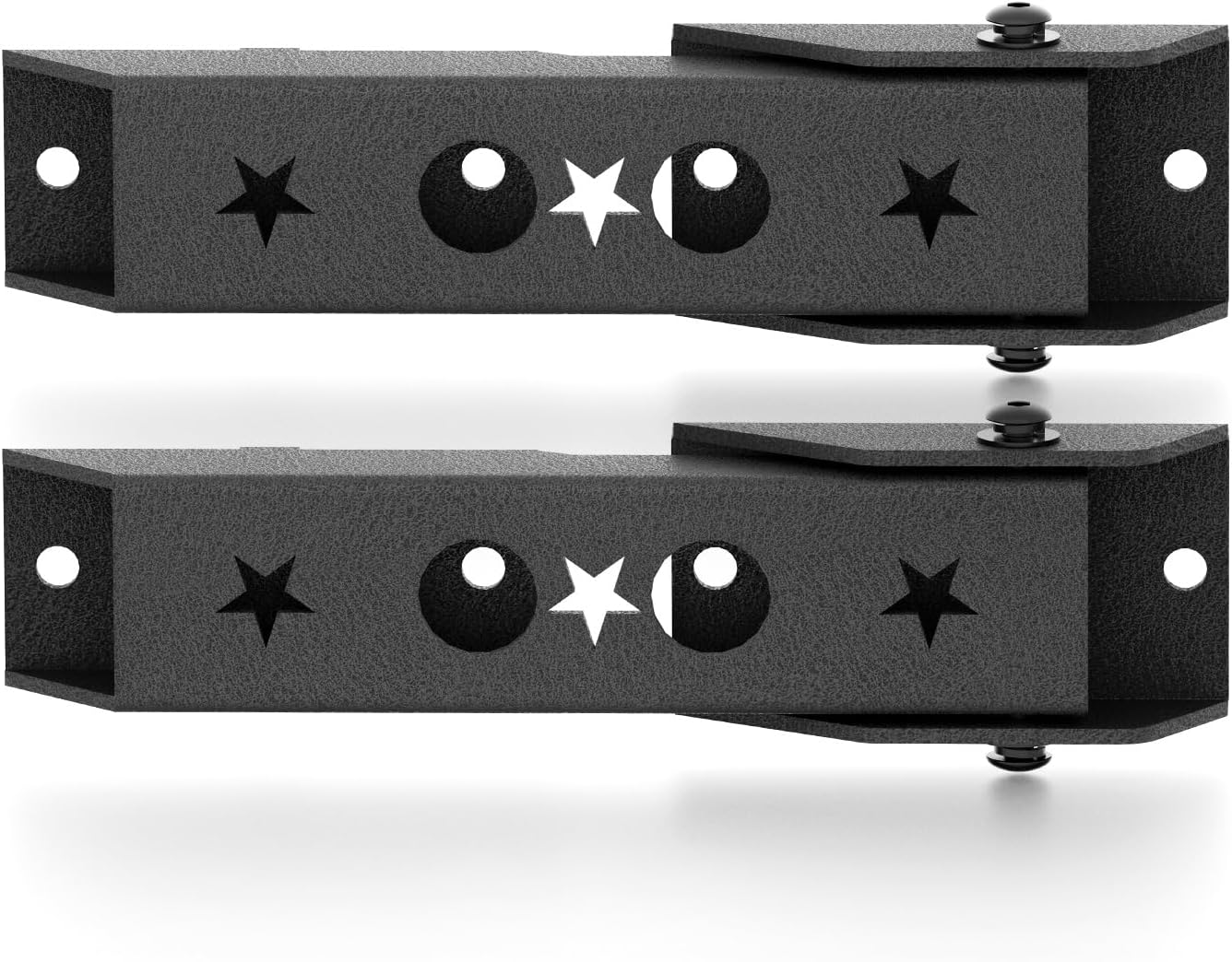 YZONA for Wrangler TJ Heavy Duty Reinforced Tailgate Hinge Set Compatible with 1997-2006 Wrangler TJ 2 PCS Steel Rear Door Hinges Tail Gate Hinge Bracket for 2/4 Door (Black)