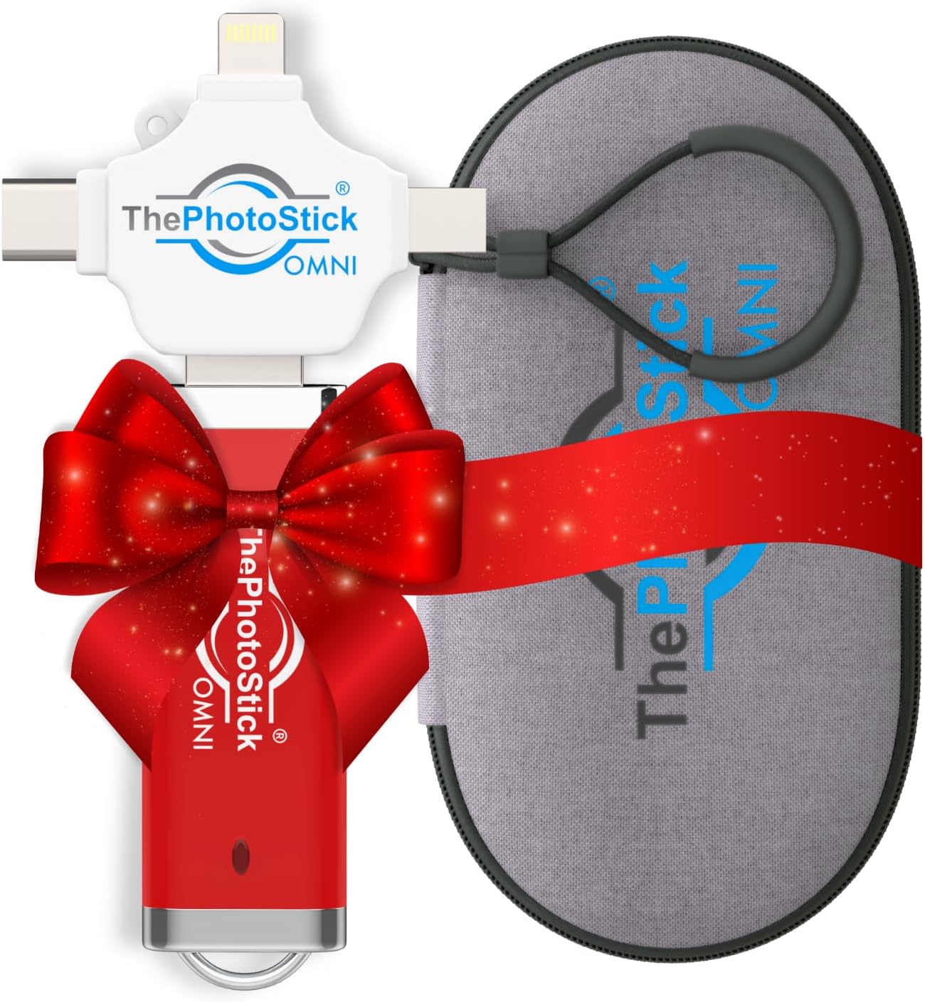 ThePhotoStick Omni 512GB + Protective Case | Secure Photo & Video Backup and Transfer | Digital File Organization | USB & Multiport Connection for Phones, Tablets and Computers | Water Resistant Case