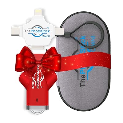 ThePhotoStick® Omni 256GB + Protective Case | Secure Photo & Video Backup and Transfer | Digital File Organization | USB & Multiport Connection for Phones, Tablets and Computers | Water Resistant Case