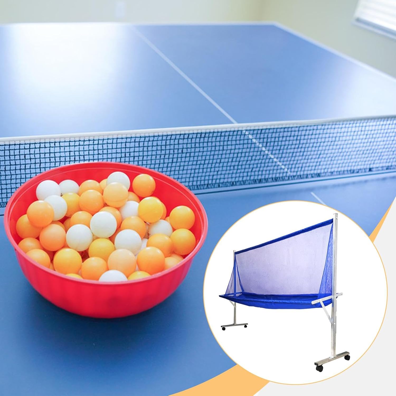 Table Tennis Collection Net Collector Accessories Professional Rolling