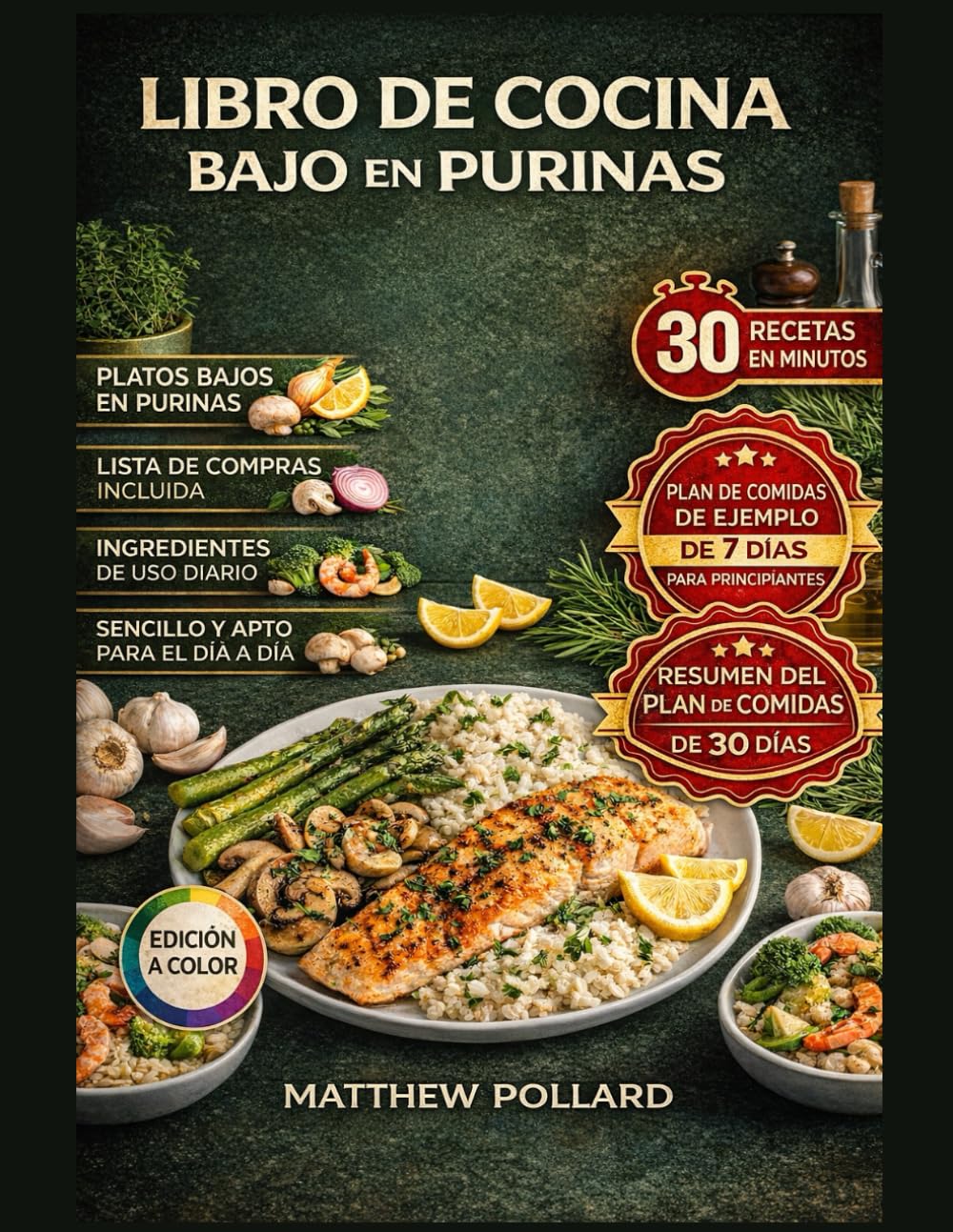 LIBRO DE COCINA BAJO EN PURINAS