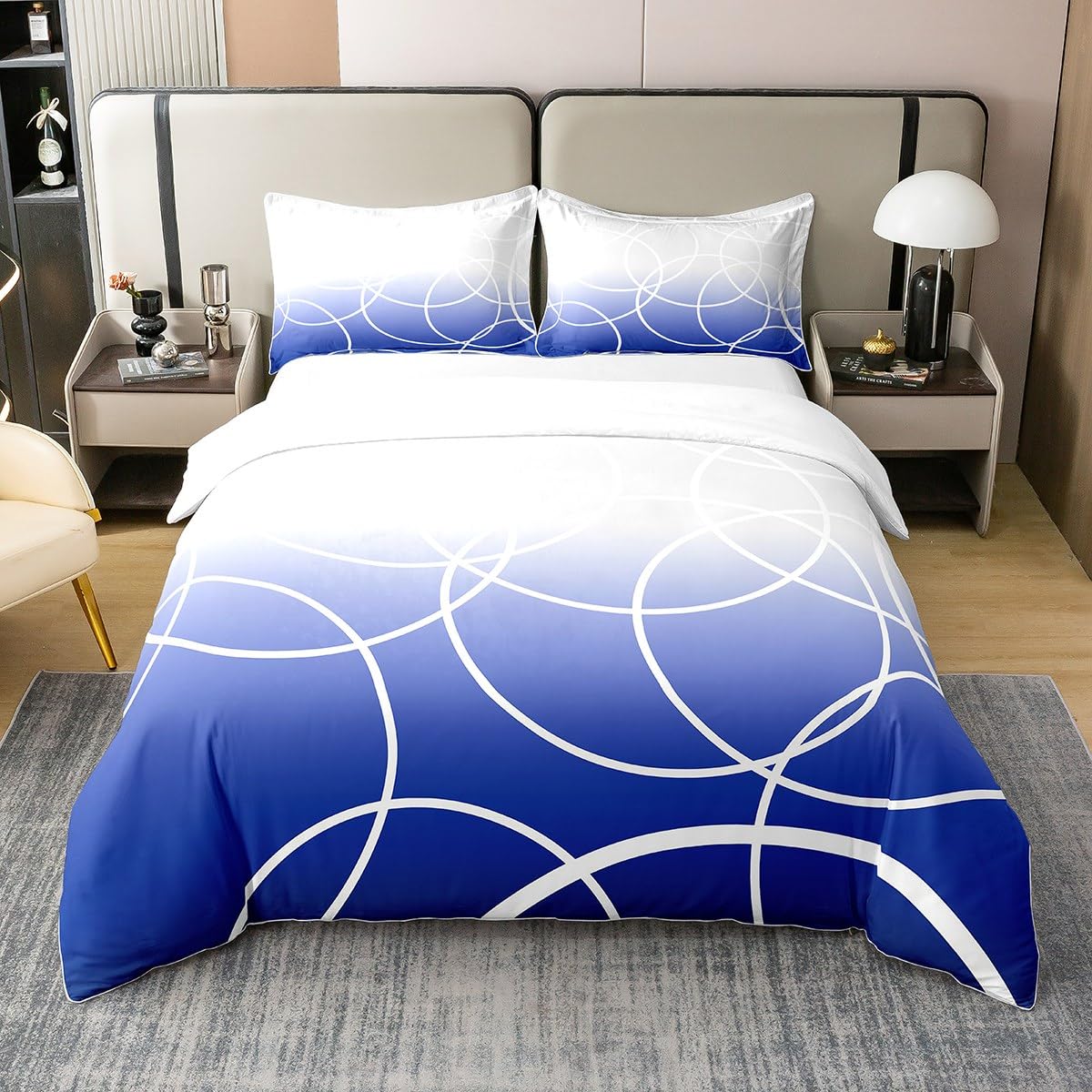 Housse de couette 240x260 coton pour lit deux personnes sans transpiration