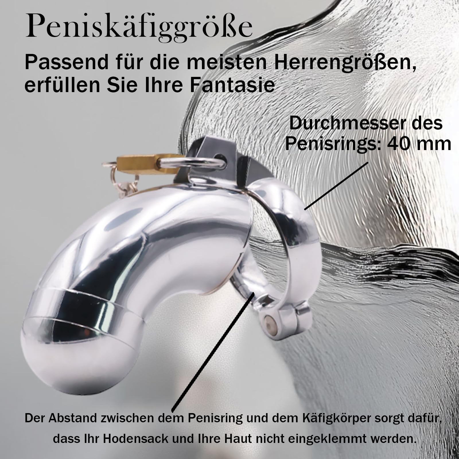 Gabbia di castità da uomo estrema gabbia per pene in acciaio inox Chastity Cage da uomo in metallo cintura di castità per uomo estrema pensione gabbia in metallo cock pene cage bdsms giocattolo