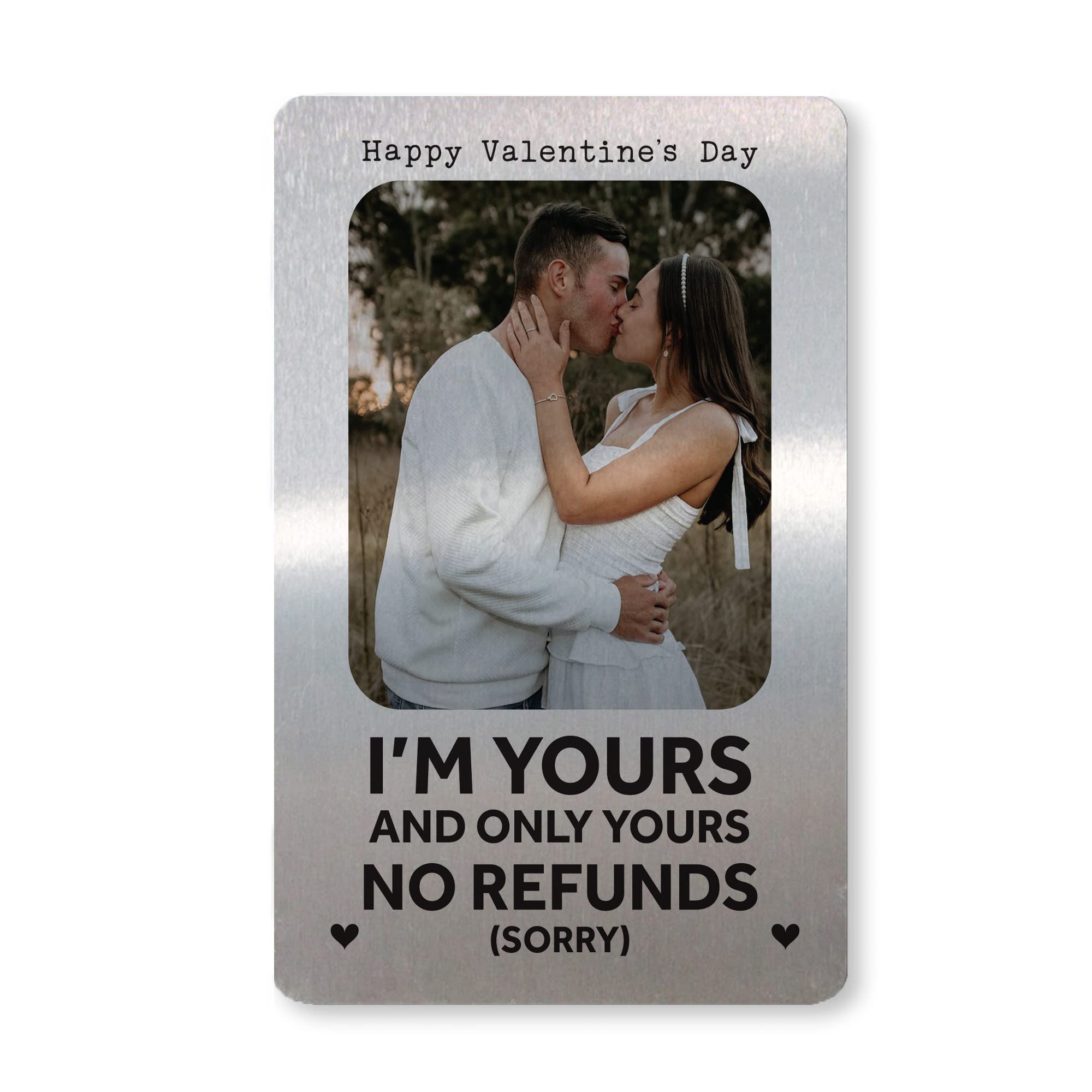 Funny Valentines Gifts For Him Her Personalised Photo Card NO REFUNDS Keepsake