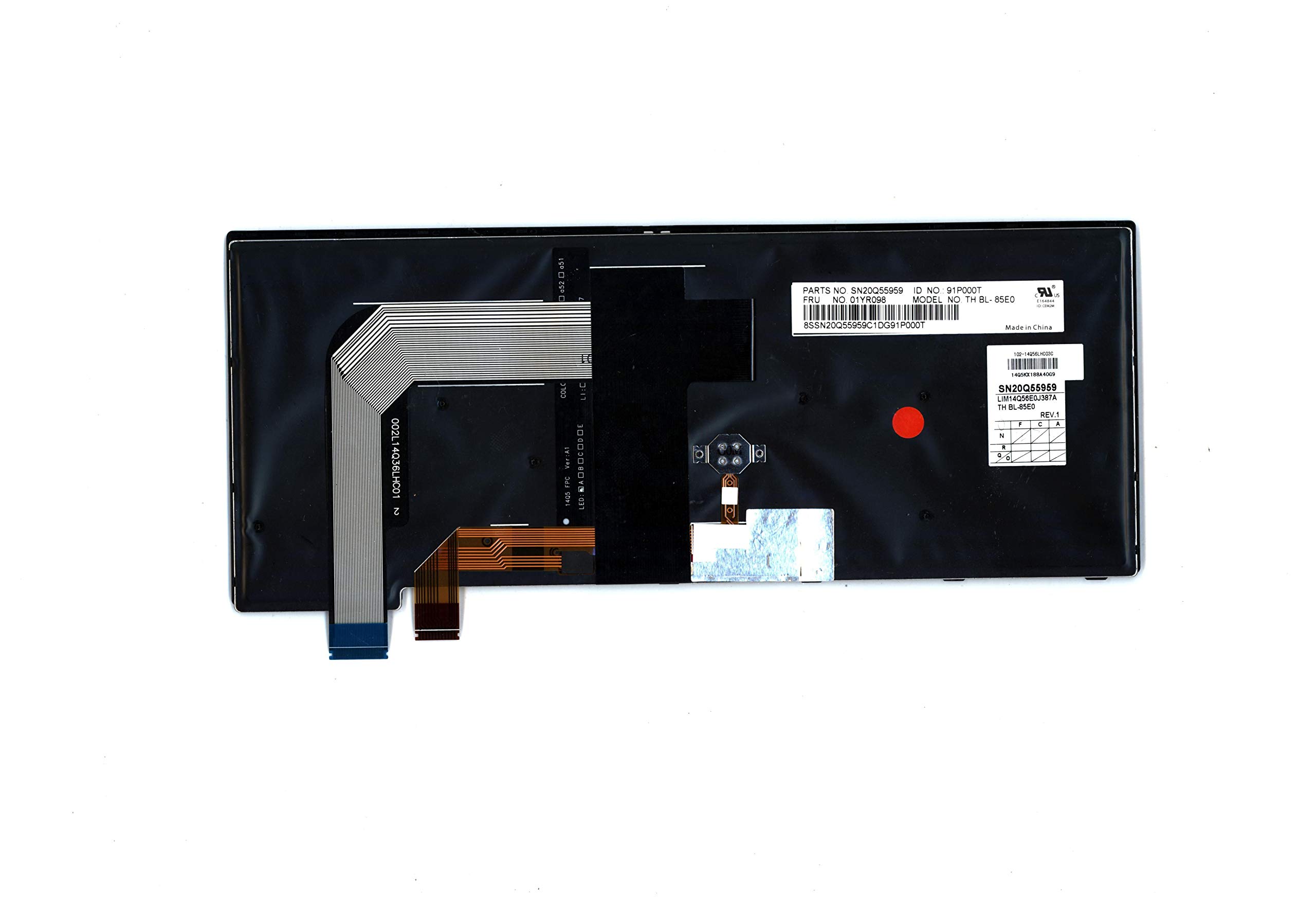 Teclado de respuesto Español retroiluminado para Lenovo Thinkpad T460s T470s