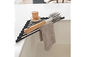 Triangle Roll Up Dish Drying Rack for Top of Sink
